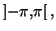 $ \left]
-\pi,\pi\right[ ,$