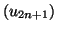 $ \left( u_{2n+1}\right) $