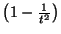 $ \left(1-\frac{1}{t^{2}}\right)$